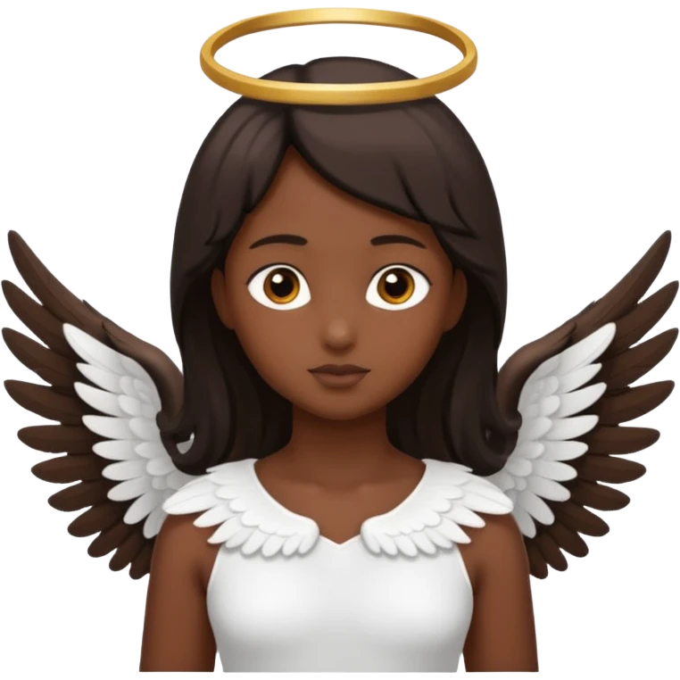 dark skin angel emoji