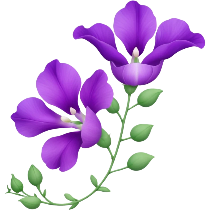 sweetpea flower emoji