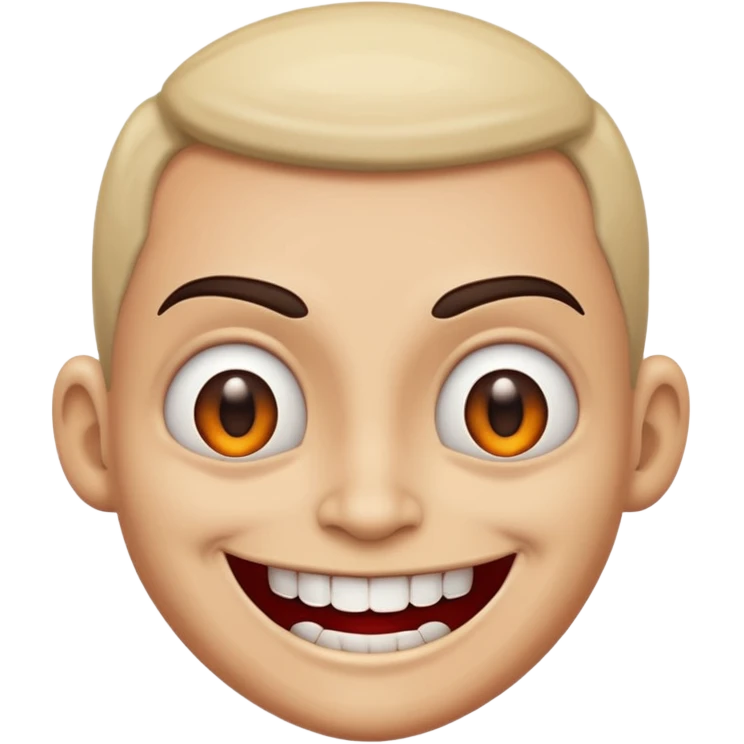 Happy evil emoji
