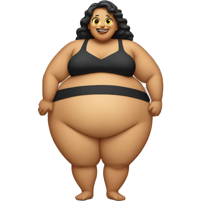 Big belly woman emoji