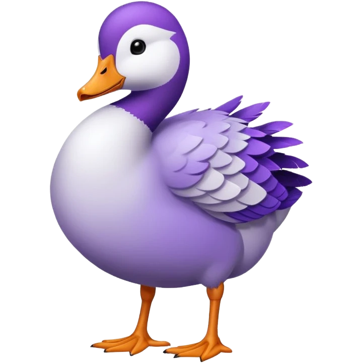 Purple goose emoji