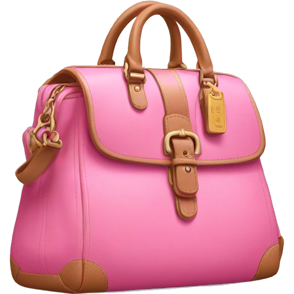 pink coach bag  emoji
