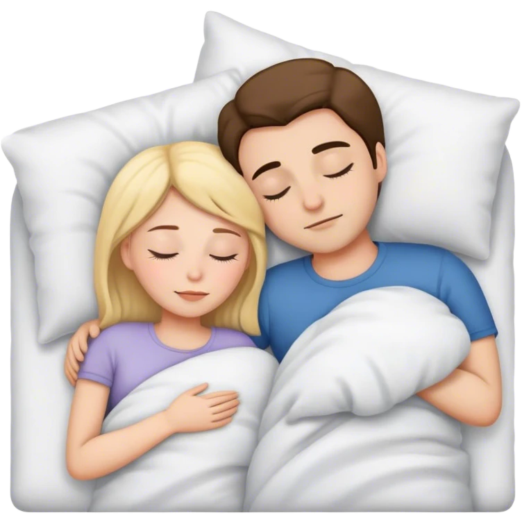 Couple sleeping together  emoji