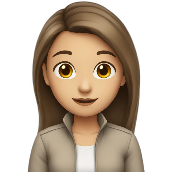 Girl say bye-bye emoji