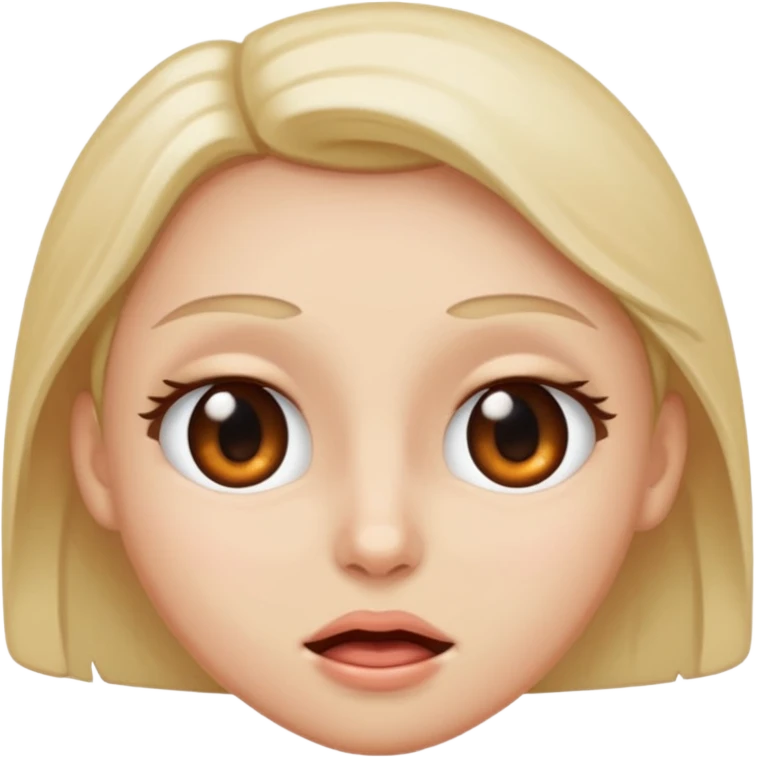  Cara con ojos de enamorada y botando baba  emoji