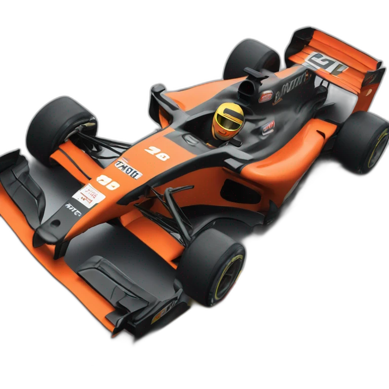 mobile phone in a f1 car emoji