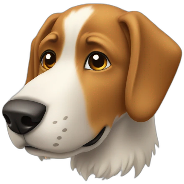 Dog un à montagne emoji