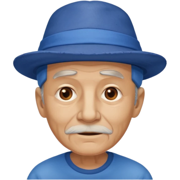 old man with blue hat emoji