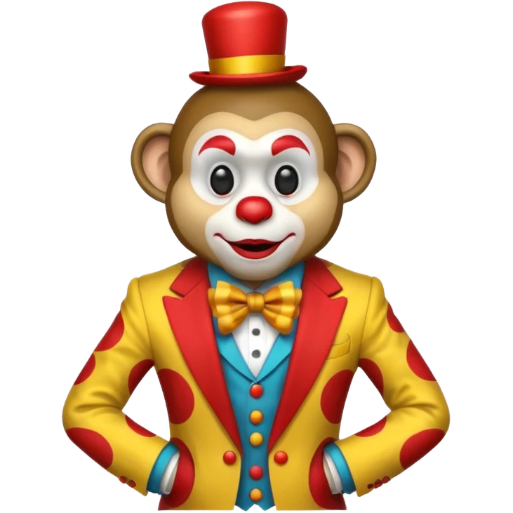 Monkey clown  emoji