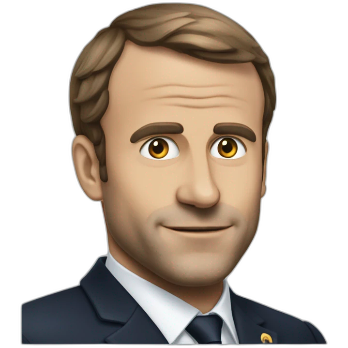 Macron qui coupe des oignons emoji