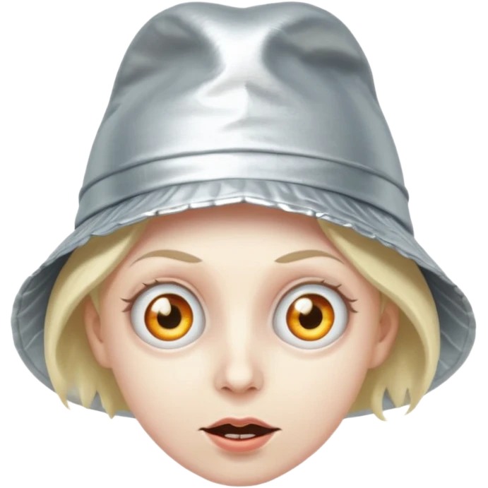 foil hat crazy eye emoji