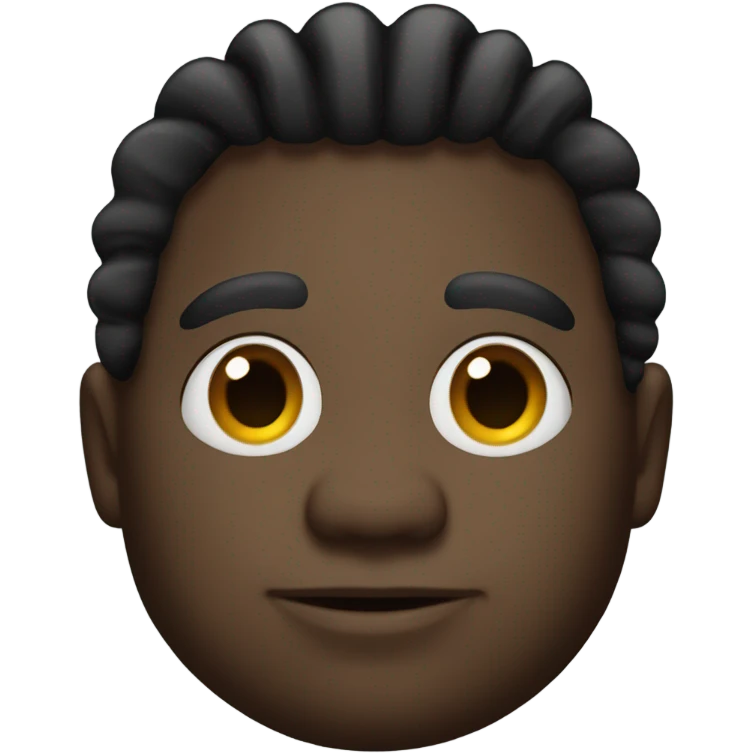 A half fat black man with dreads emoji