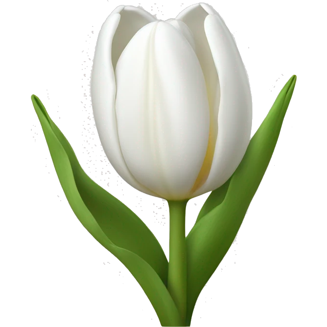 White tulips emoji
