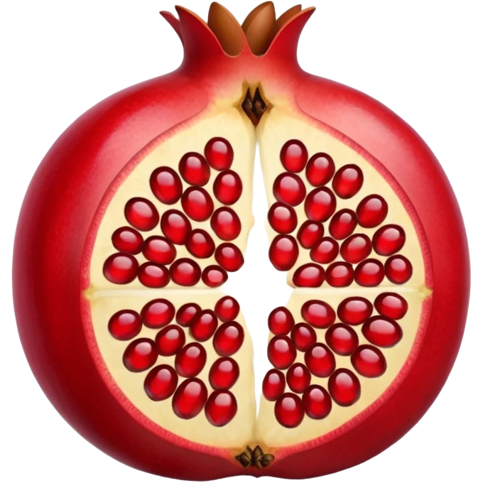 pomegranate is a fruit in the section emoji