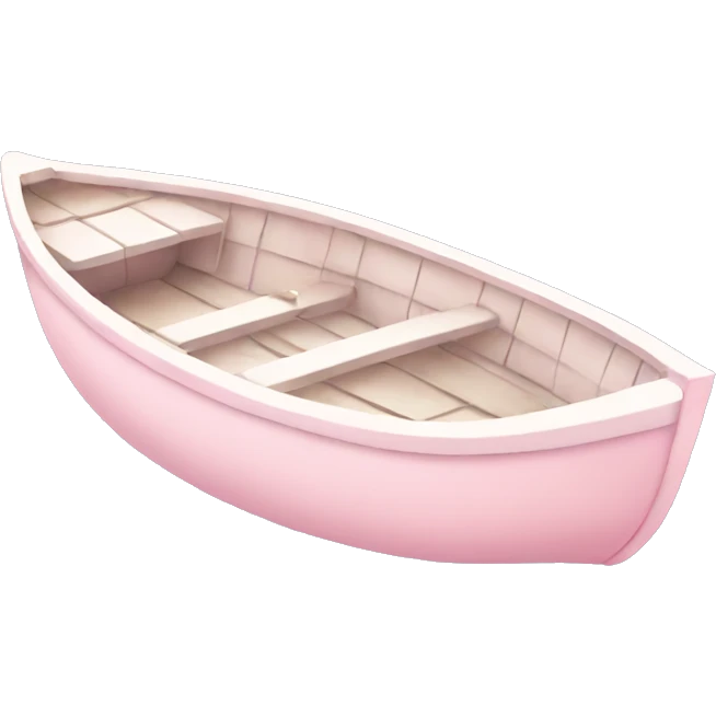 soft pink pastel boat  emoji