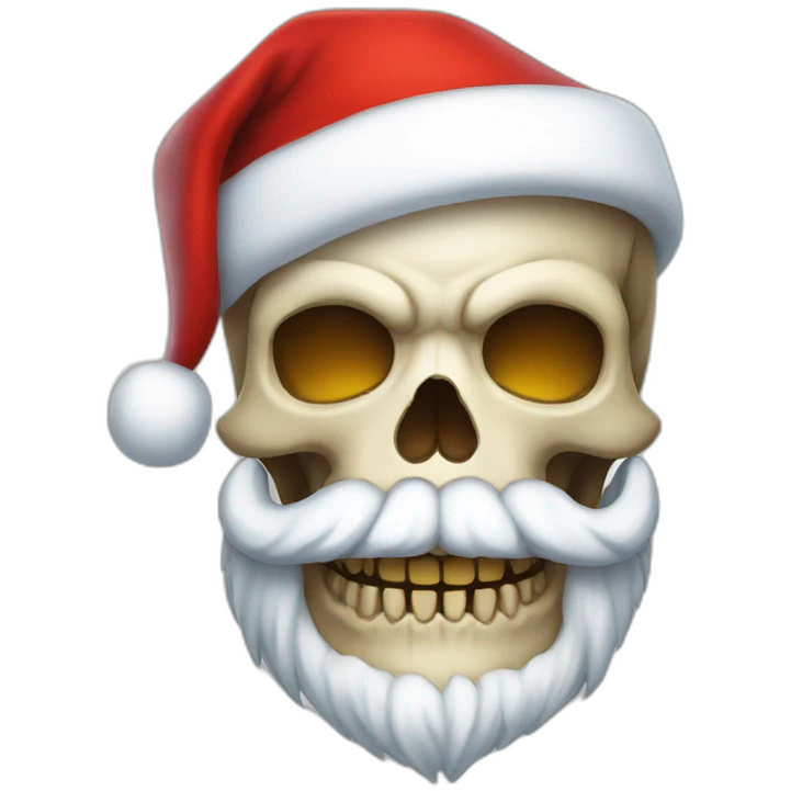 skull santa emoji