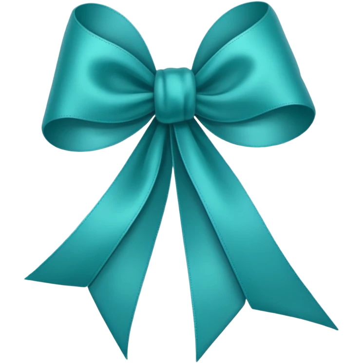Teal ribbon  emoji