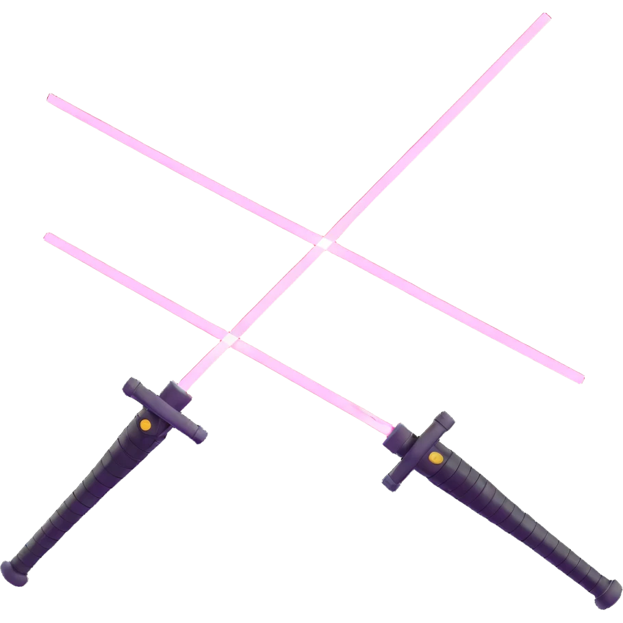 duas espadas laser lutando emoji