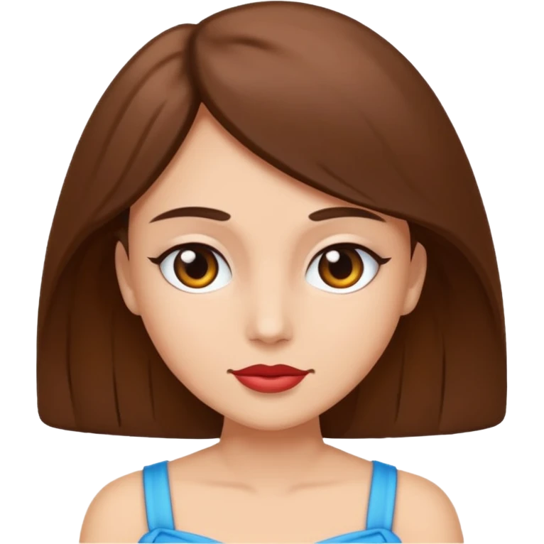 Zezette de femme blanche brune nue emoji