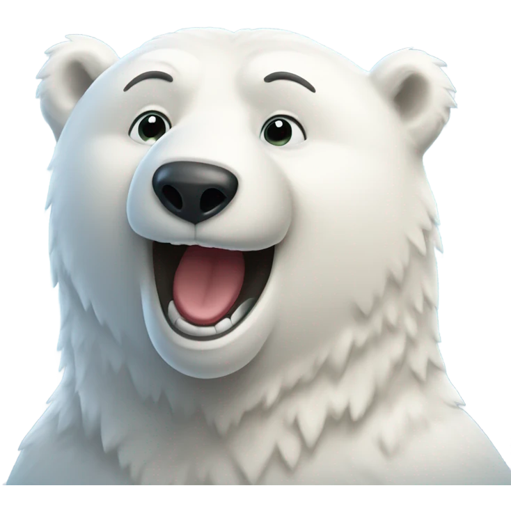 Happy polar bear  emoji