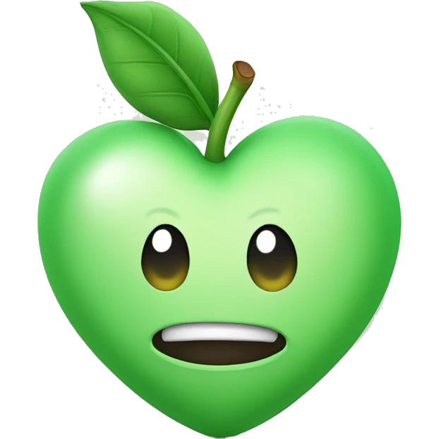 Licht groen hartje emoji