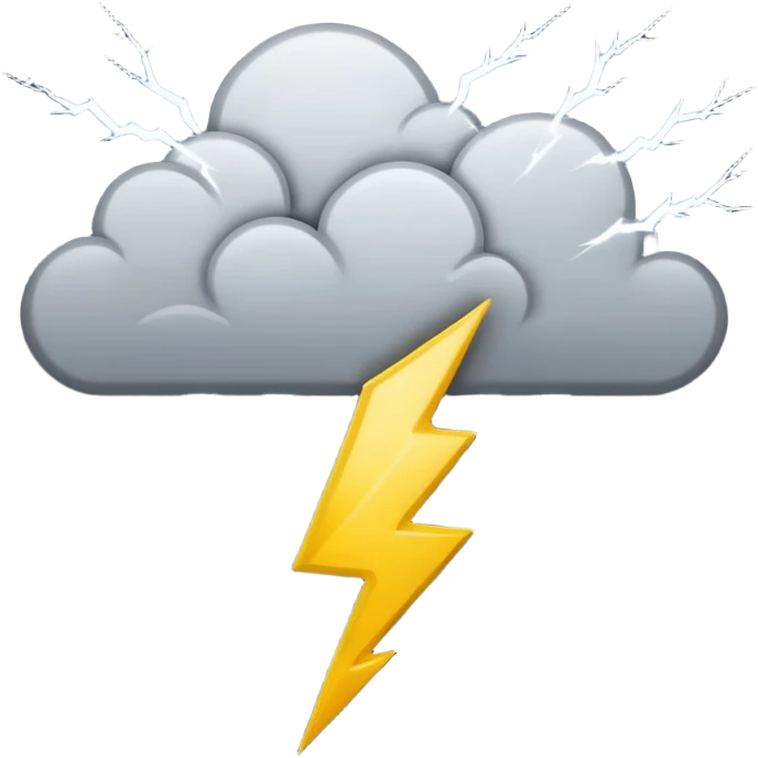 rayos tormenta emoji
