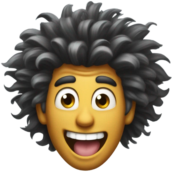 Tongue out crazy guy emoji