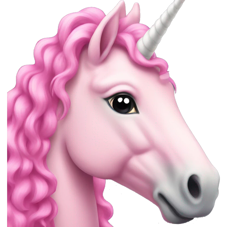 A pink unicorn emoji