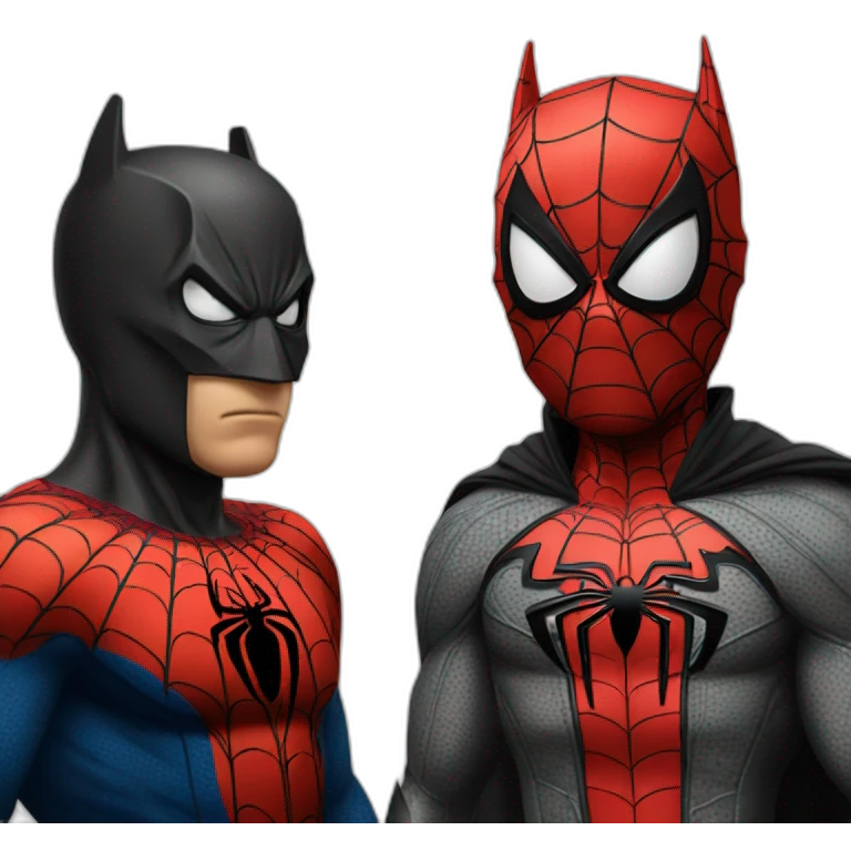 Spiderman Vs batman emoji