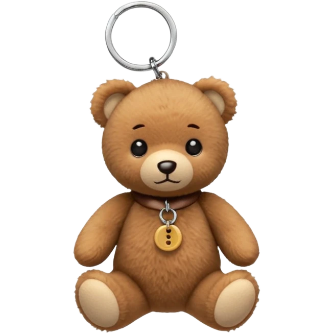 Mini plush key chain – tiny teddy bear or animal plush. emoji