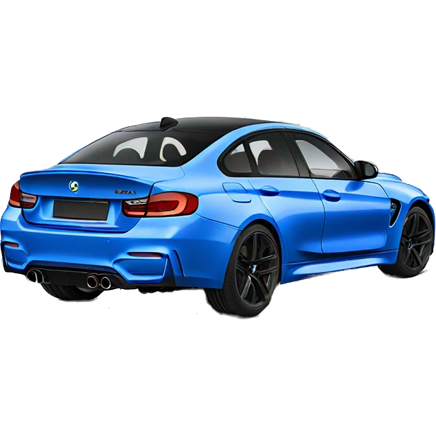 blue M4 Competition 4 door emoji