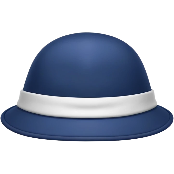 Un chapeau 4 bosses bleu marine emoji