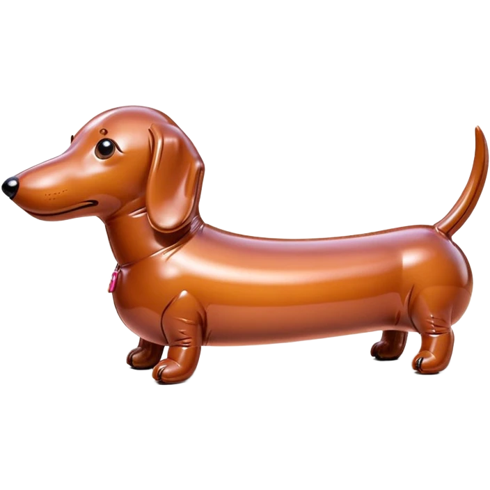  SPAM meat jeff koons style inflatable dachshund  art sculpture  emoji