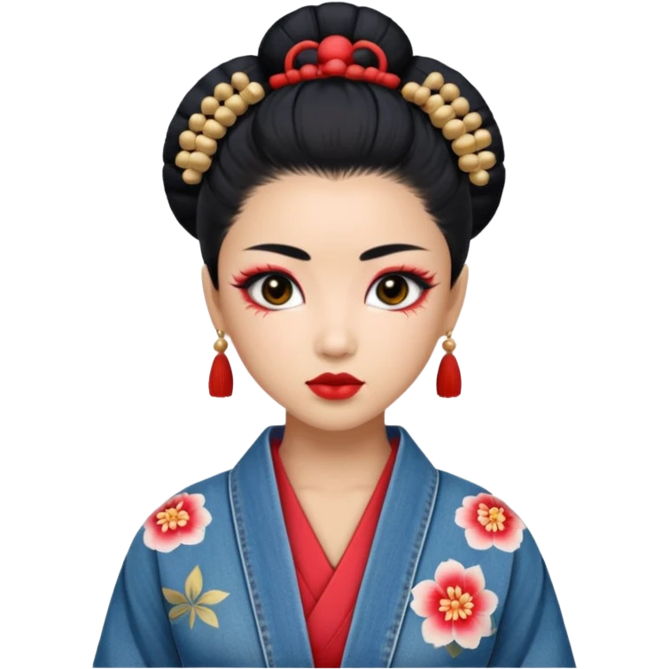 geisha denim jacket emoji