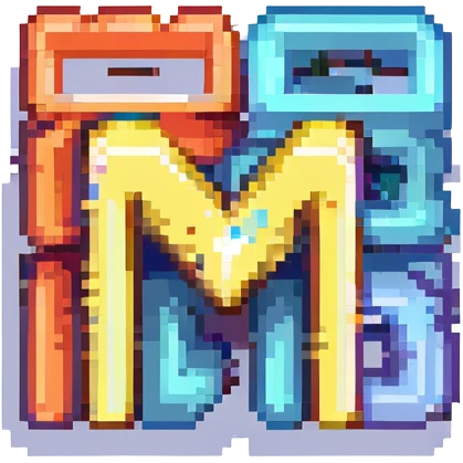 pixel art of the letters 'NGO' in a simple, colorful style emoji