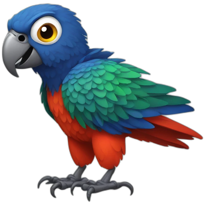 scary parrot emoji