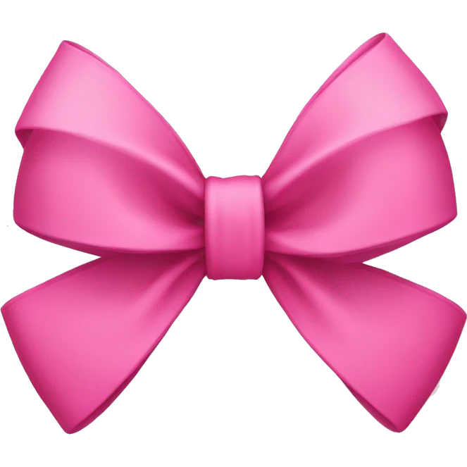 Pink bow with letter G on it emoji