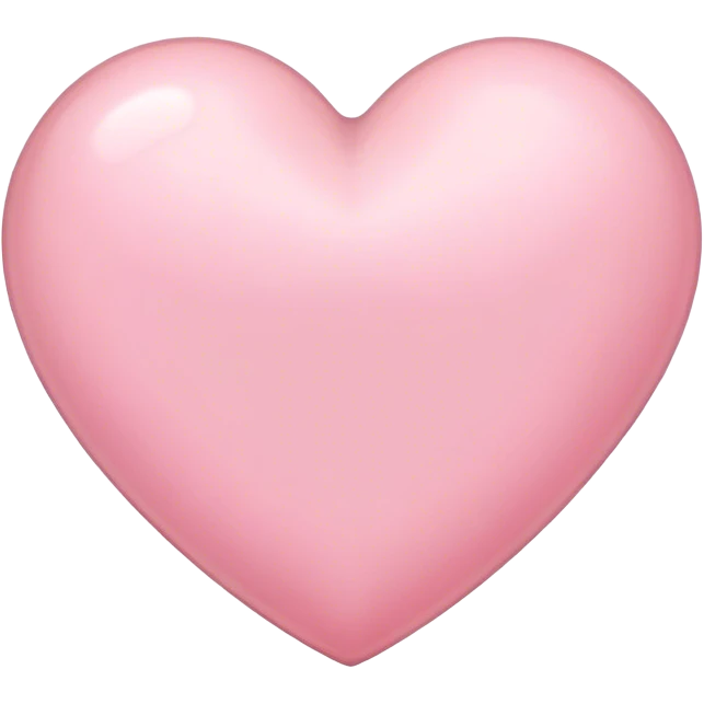 Light pink heart  emoji