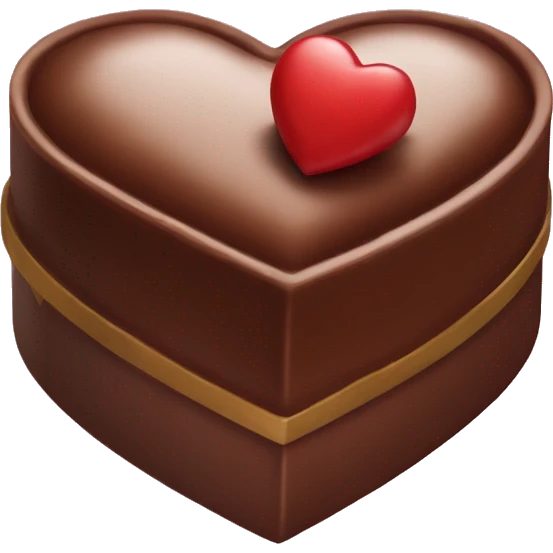 Heart shaped chocolate box emoji