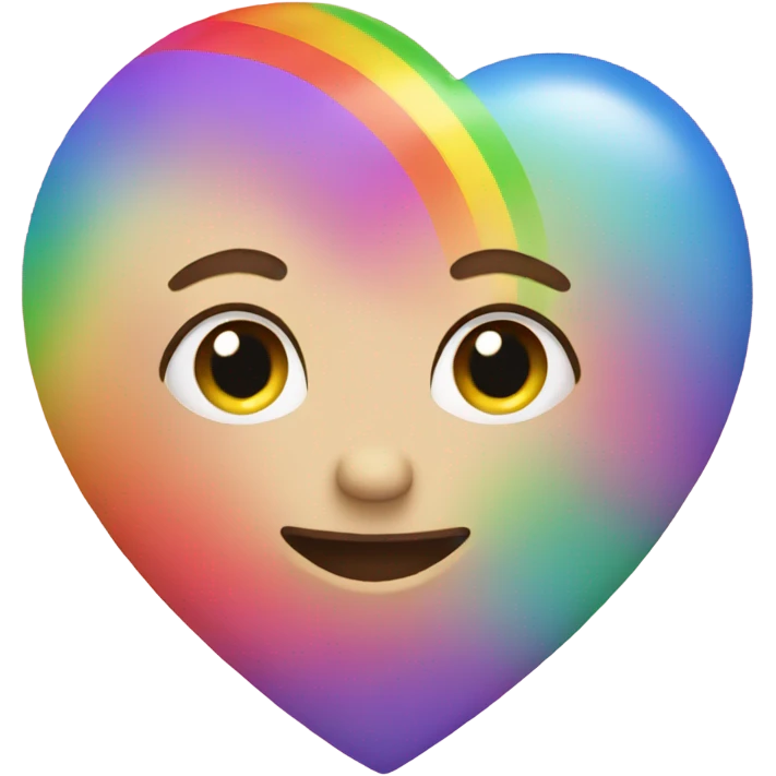 Rainbow heart emoji
