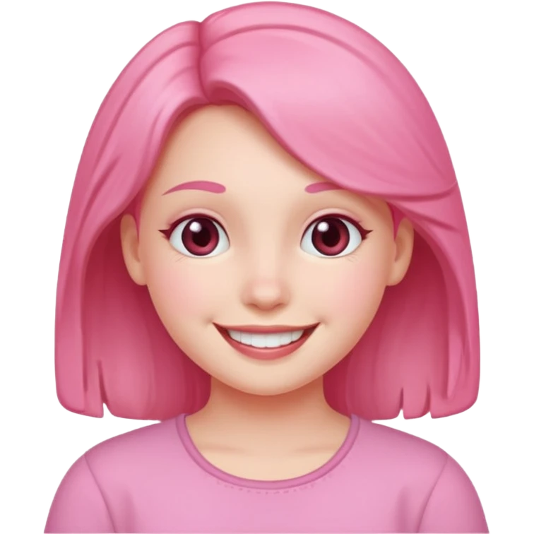 Pink girl emoji