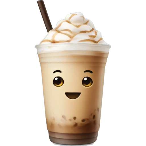 Iced latte emoji