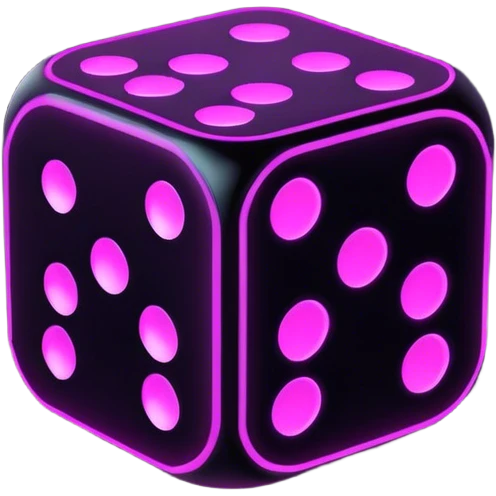 neon cyberpunk dice emoji
