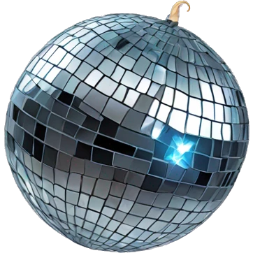 Sassy disco ball emoji