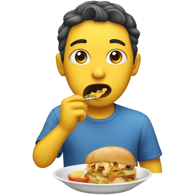 person eating emoji