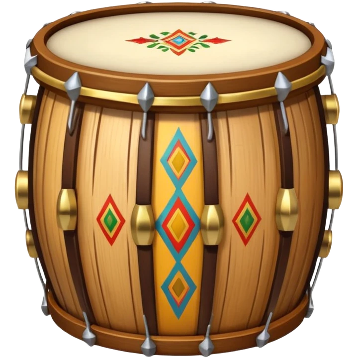 Ceremonial drum colored emoji