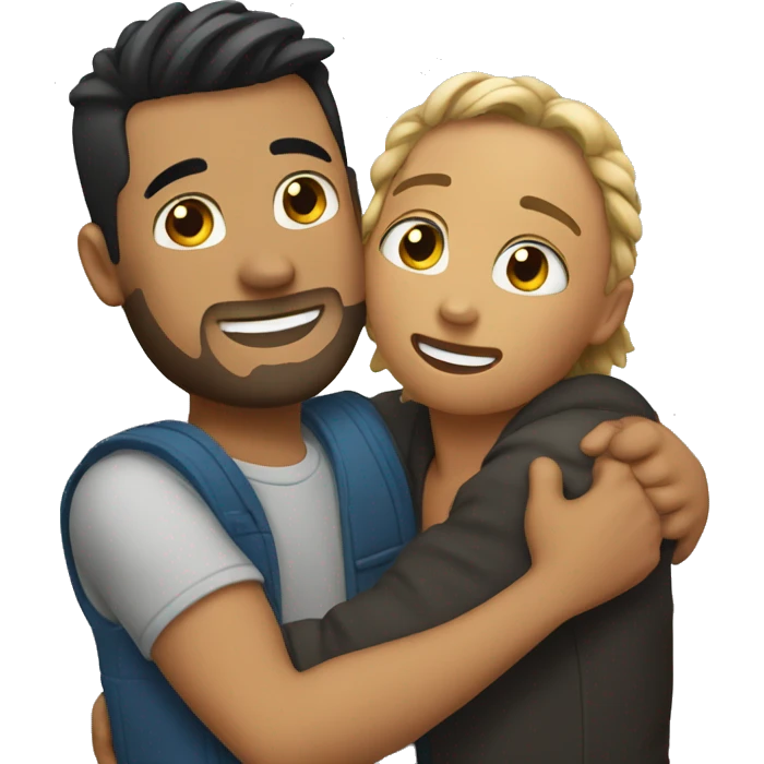 Hug my boyfriend  emoji