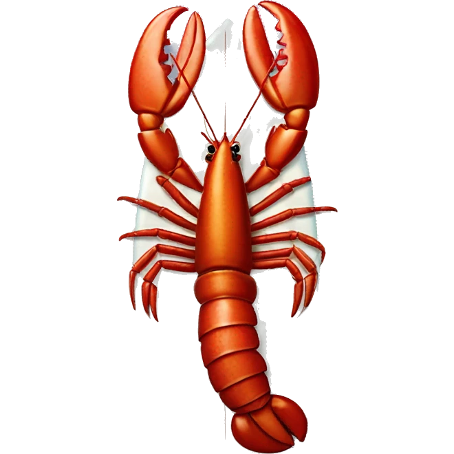lobster on a surfbord emoji