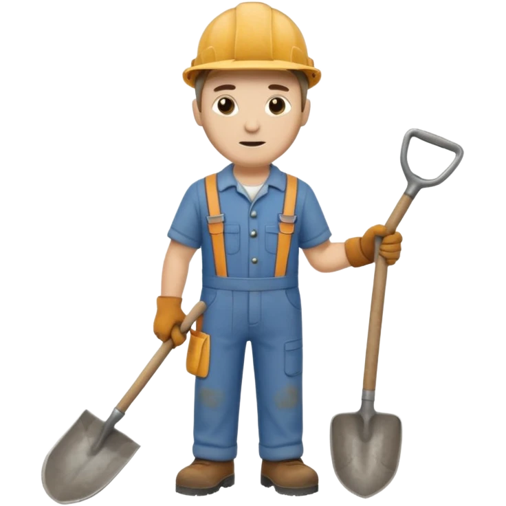 Field Digger with Shovel from Archaeology Team emoji