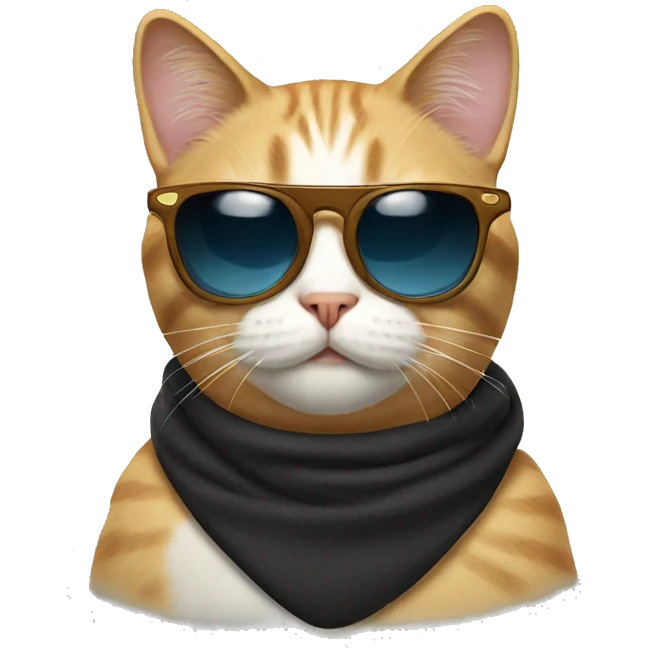 Cat with sunglasses emoji